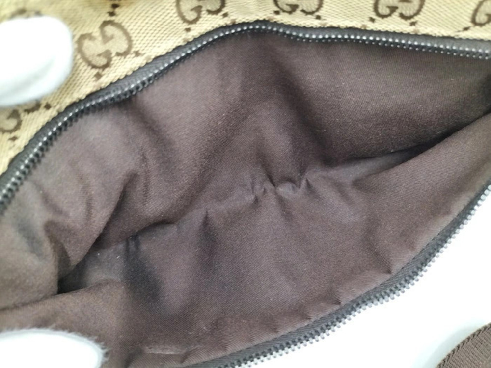 Gucci Waist Bag Body GG Canvas Leather Brown - Picture 8 of 8